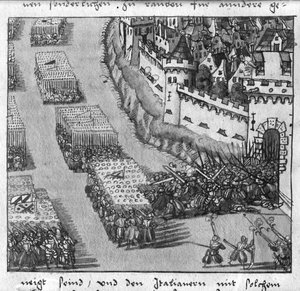 Assaut de deux armées, illustration de 